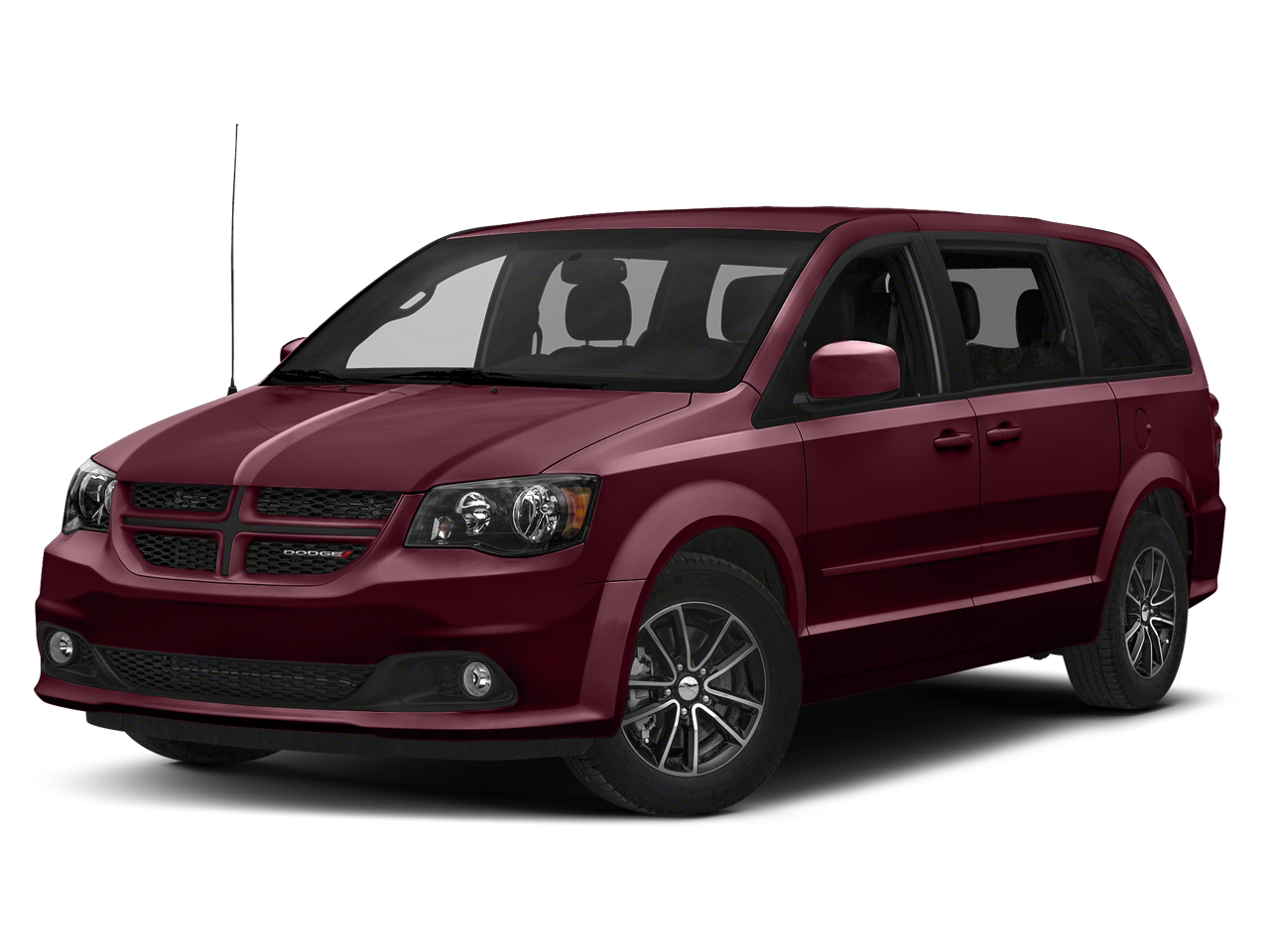 2019 Dodge Grand Caravan GT in Octane Red Pearlcoat — front three-quarter view