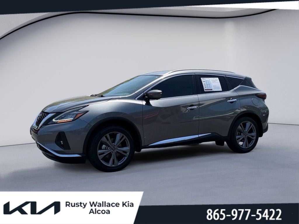 2024 Nissan Murano Platinum in Gun Metallic — front three-quarter view