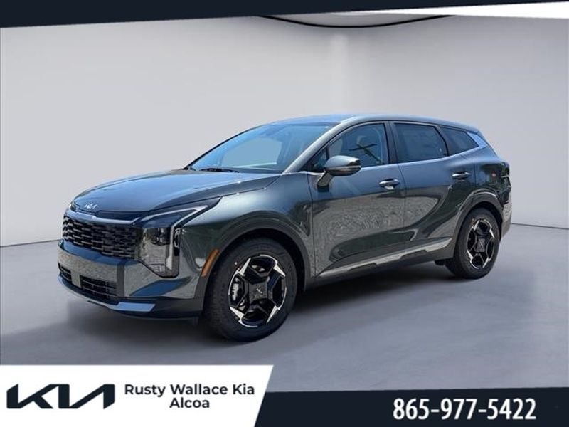 2026 Kia Sportage EX in Panthera Metal Gray — front three-quarter view