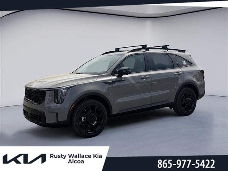 2026 Kia Sorento X-Line SX Prestige in Road Rider Brown — front three-quarter view