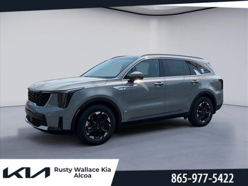 2026 Kia Sorento S in Wolf Gray — front three-quarter view