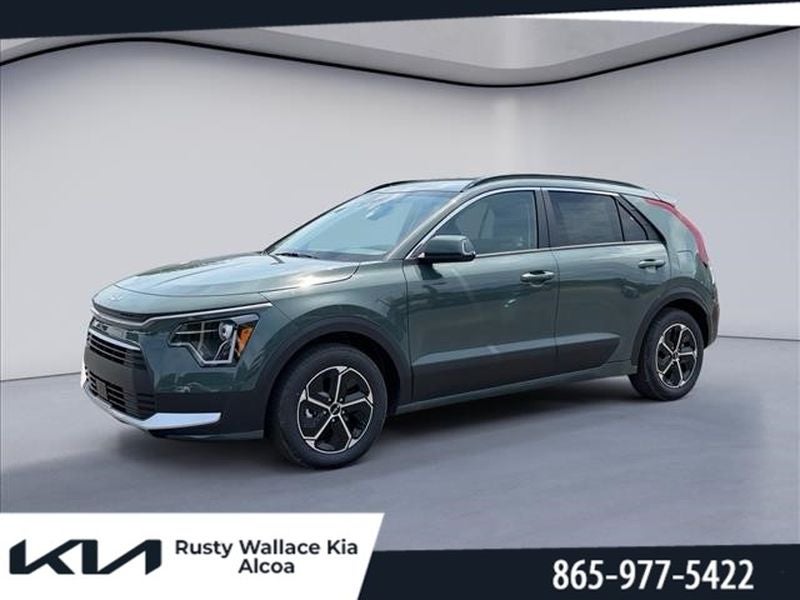 2026 Kia Niro SX in Cityscape Green — front three-quarter view