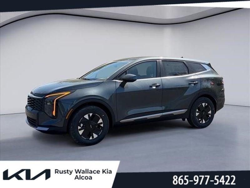 2026 Kia Sportage EX in Gravity Gray — front three-quarter view